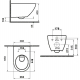 CUVETTE SUSPENDUE TORNADO SANS BRIDE