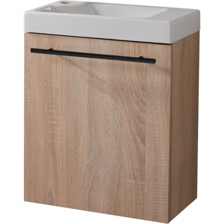 MEUBLE AVEC LM HAMAC OAK BORDOLINO SOLO + POIGNEE NOIRE