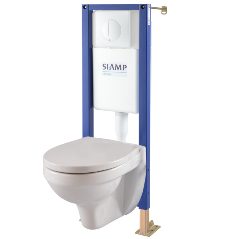 Abattant wc double blanc en polypropylène Monaco SIAMP - Plomberie Online