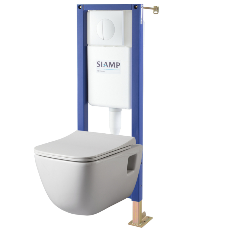 Robinet flotteur pour WC suspendu Siamp verso 1100, bâtichasse et réservoir  plastique