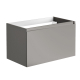 MEUBLE NORDIK 80 GRIS + PLAN VASQUE 80 RONDO SOFT TOUCH