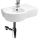 Lavabo gain de place 49.5 cm avec vasque décentré à gauche - Nano