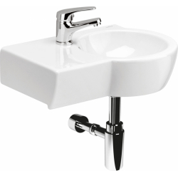 Lavabo gain de place 49.5 cm avec vasque décentré à droite - Nano