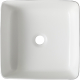 Vasque à poser carrée noire et blanche 38.5 cm - Calina
