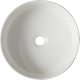 Vasque à poser ronde noire et blanche 36.5 cm - Alina
