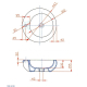 Vasque à poser ronde céramique