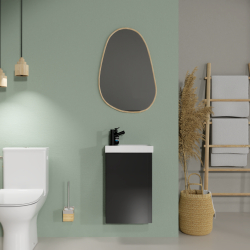 MEUBLE GAIN DE PLACE SLIM 40 GRIS ANTHRACITE
