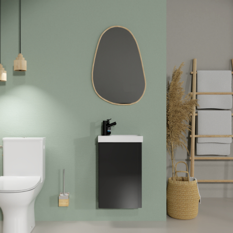 MEUBLE GAIN DE PLACE SLIM 40 GRIS ANTHRACITE