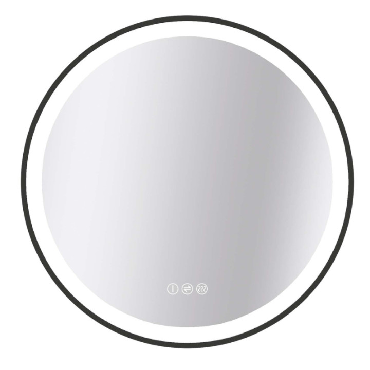 MIROIR LED ROND SWAN BLACK DIAM 90CM