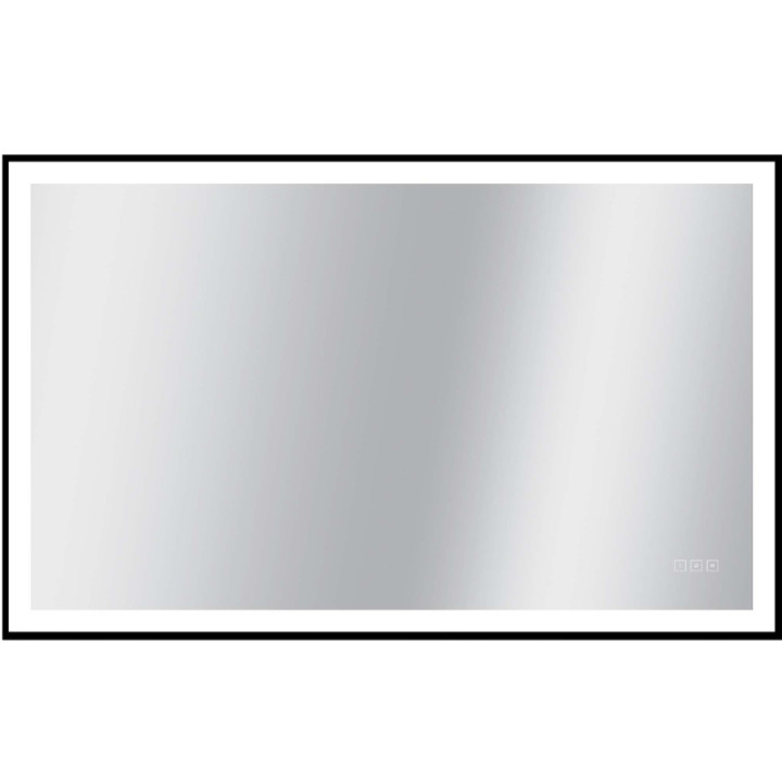 MIROIR LED RECTANGLE SWAN BLACK 75X120CM