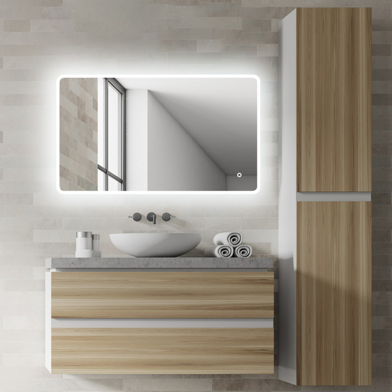 Éclairage miroir design, Réglette LED salle de bain