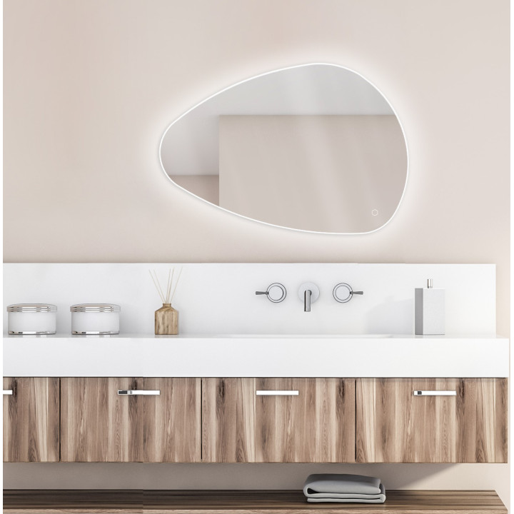 Miroir de Salle de Bain avec Éclairage LED - STONE