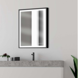 MIROIR LED RECTANGLE SWAN BLACK 75X60CM