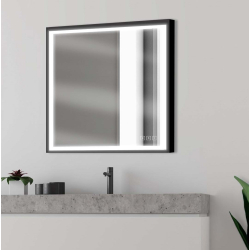 MIROIR LED RECTANGLE SWAN BLACK 75X80CM