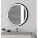 MIROIR LED ROND SWAN BLACK DIAM 90CM