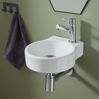 Lave-mains rond en porcelaine de qualité 161023