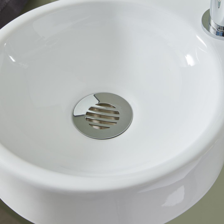Lave-mains rond en porcelaine de qualité 161023