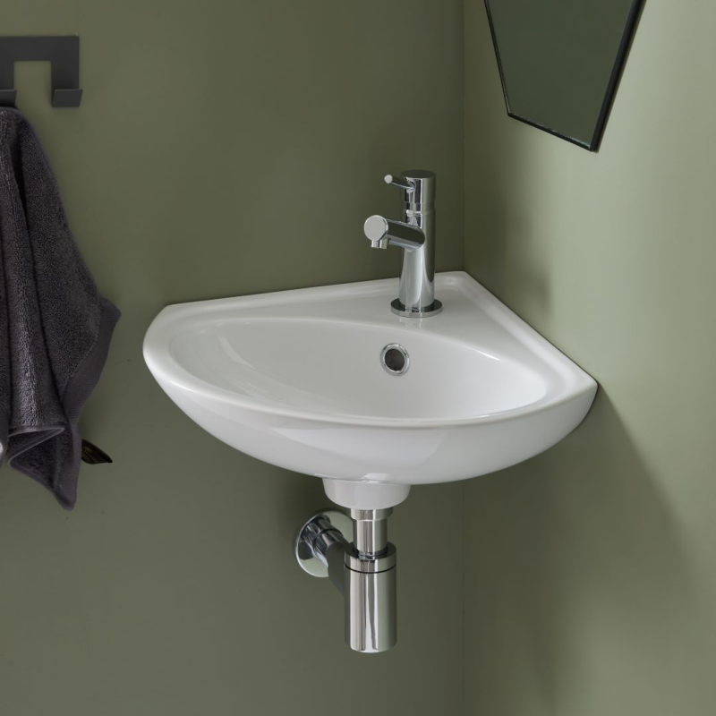 Siphon de lavabo ajustable en hauteur, chromé