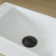 Bonde Clic clac sans trop plein noir satinée pour vasque