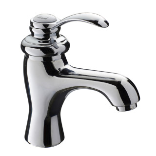 Mitigeur lavabo rétro chromé avec bonde H 17 cm - Oxford 2