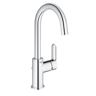 Mitigeur lavabo haut chromé avec bonde H 31.1 cm - Bauedge - 23760000 - Taille L