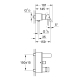Mitigeur bain douche Allure chromé mural mécanique Grohe 32826000