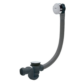 Vidage complet de baignoire NF à câble finition métal L. 700 mm - 30724374