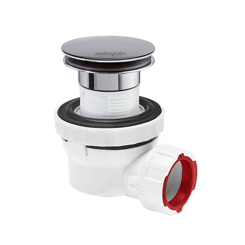 Bonde de lavabo compact avec siphon gain de place D32 Quick-Clac