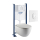BATI CHASSE GROHE+ REDUCTEUR + PLAQUE BLANCHE + CUVETTE CERES