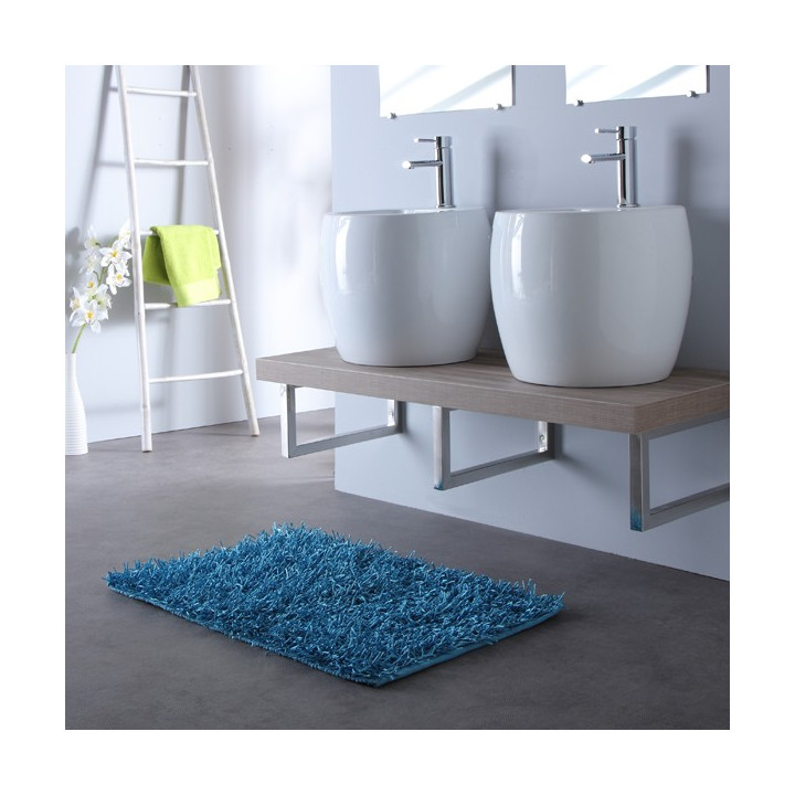 Meuble de salle bain 120 cm double vasques blanche contemporaine