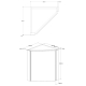 Armoire miroir angle