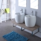 Meuble de salle bain 120 cm double vasques blanche contemporaine