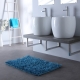 Meuble de salle bain gris avec double vasques blanche design