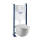 BATI CHASSE GROHE + CUVETTE COROLLA GDC BLANC BRILLANT