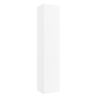 Meuble colonne de salle de bain H 140 cm coloris blanc mat à suspendre - KARAIB