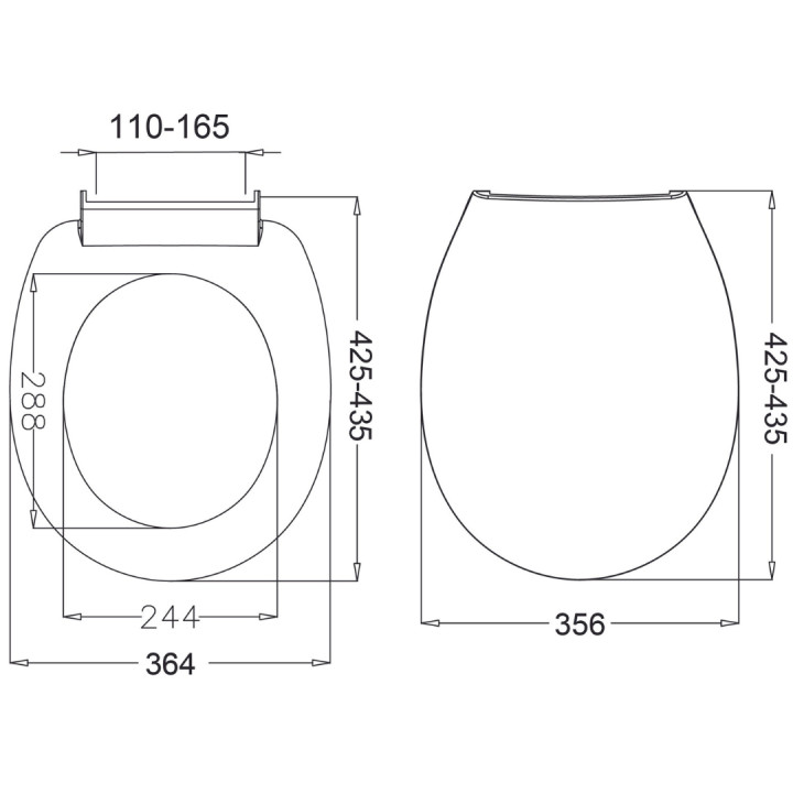 Abattant WC blanc NF