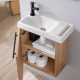 MEUBLE HAMAC OAK +HOUSTON G+ POIGNEE NOIRE + ROBI NOIR