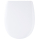 Abattant WC Blanc, Déclipsable, Fermeture Douce en Bois - Agathe