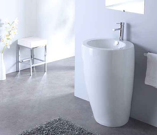 Bonde clic-clac lavabo sans trop plein, blanc 35002 - Conforama